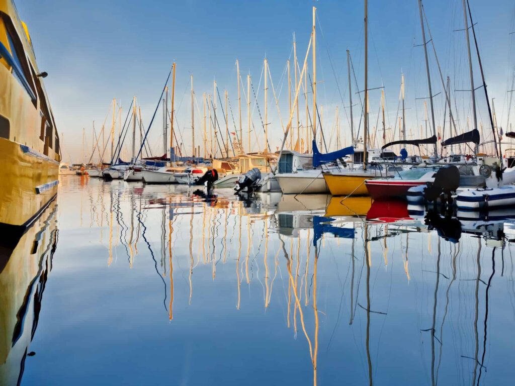 Sailing Along The Coast Of France.