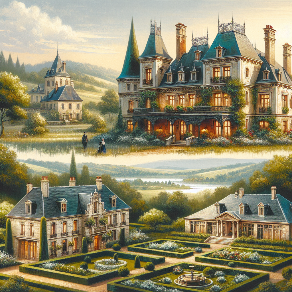 The Beauty Of French Villas And Manor Houses.